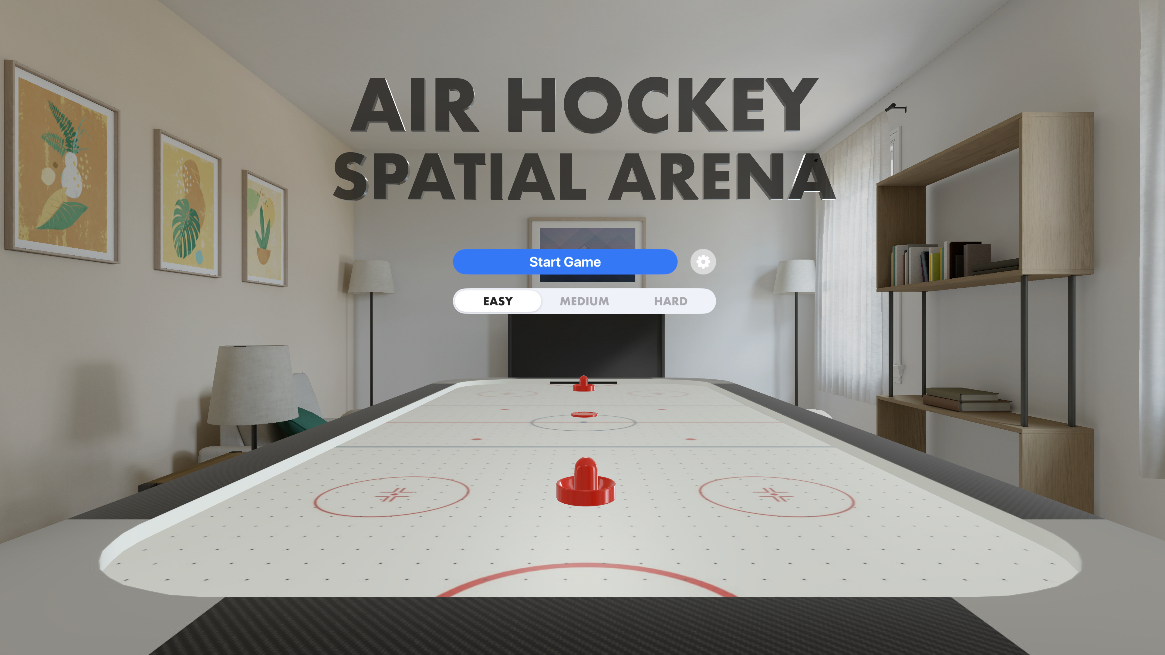 Air Hockey: Spatial Arena Apple Vision Pro screenshot 1